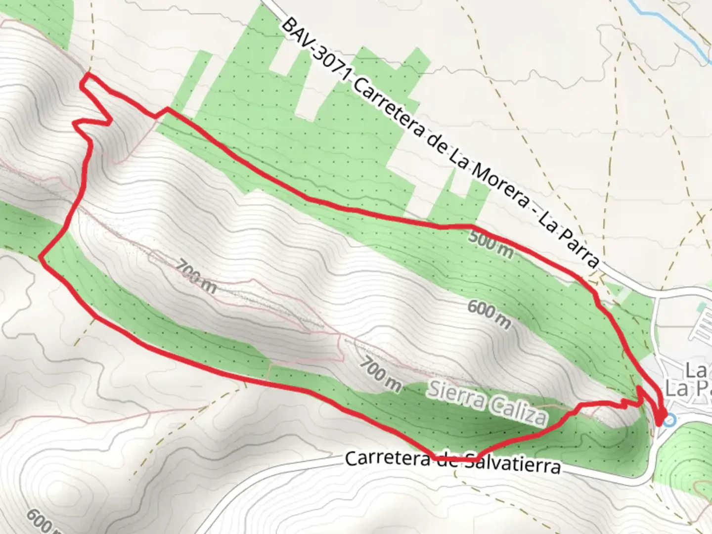 An image depicting the trail Sierra Limestone SL BA 194 and its surrounding area.