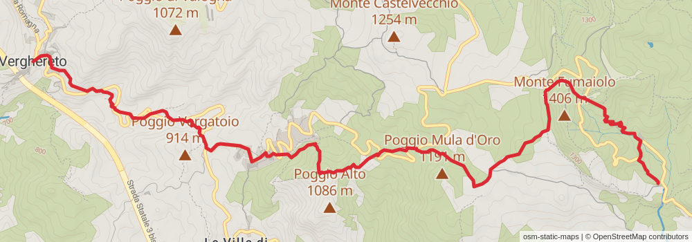 Sentiero Italia - Apennines Section stage 24 Map