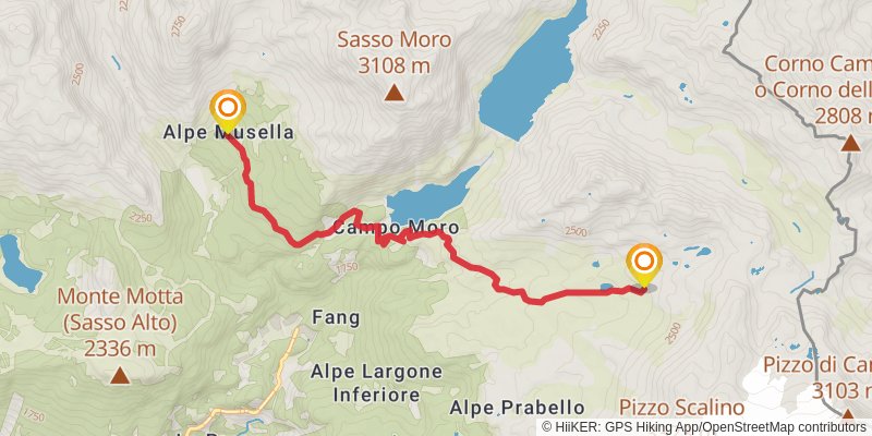 Alta Via Valmalenco alt 4 Map