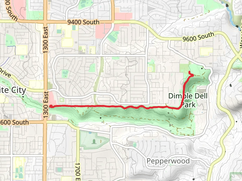 Dimple Dell Trail to Granite Park