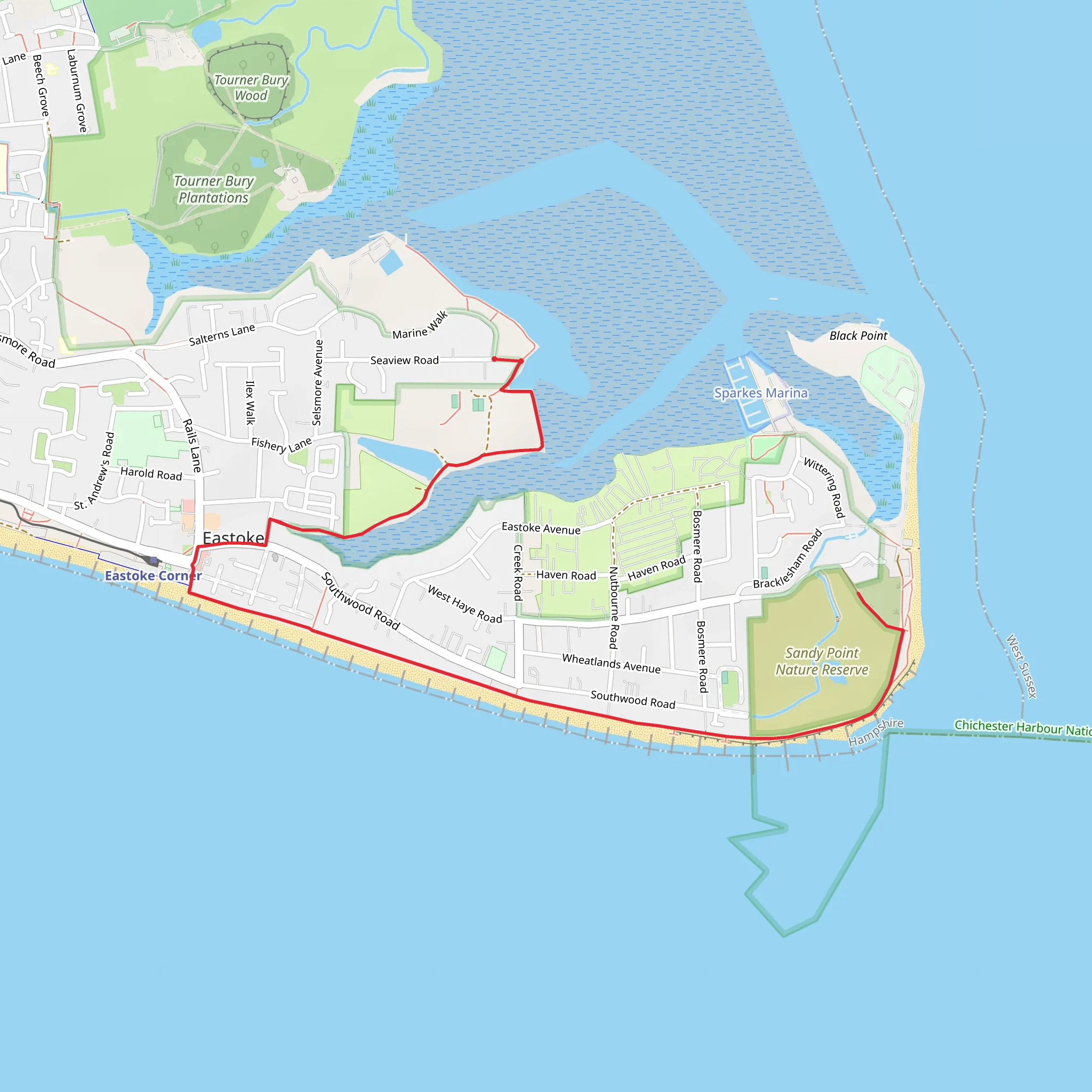 Sandy Point Nature Reserve mobile static map