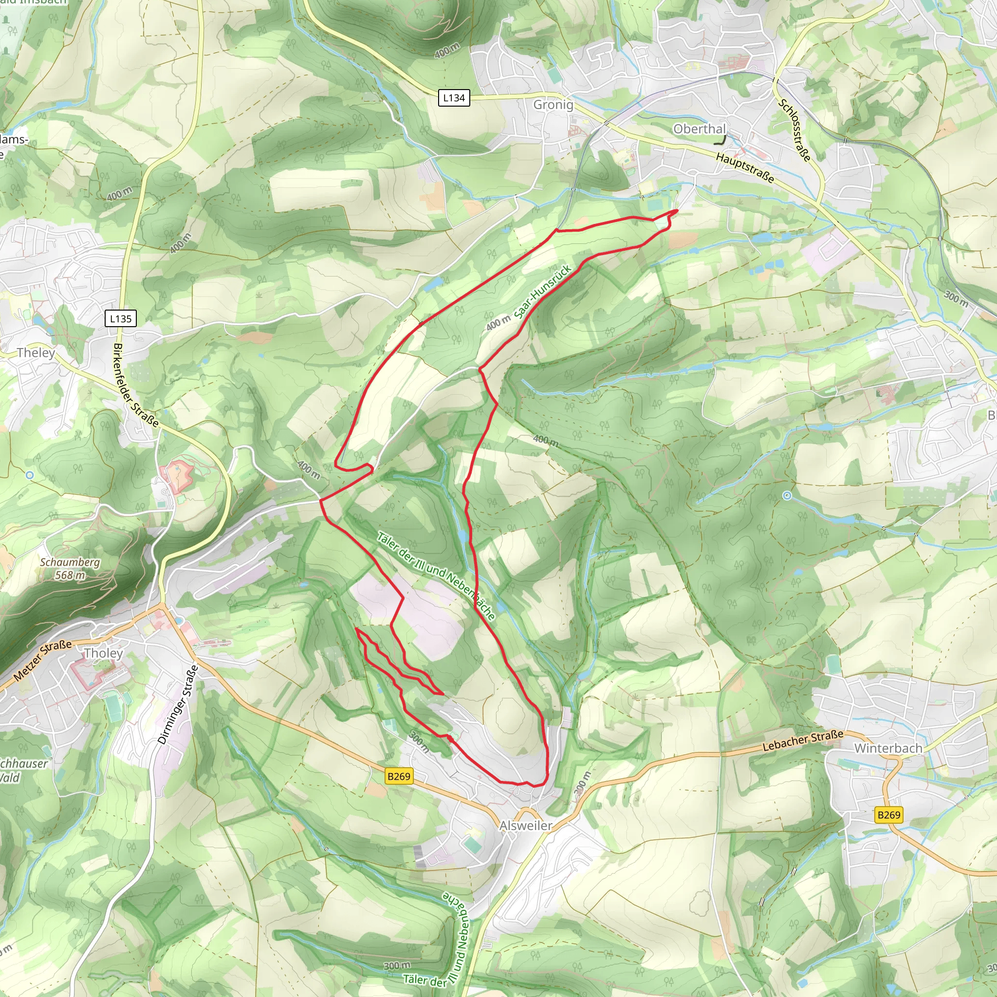 Tholey Loop mobile static map