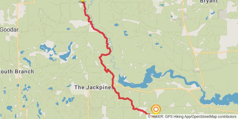 Shore To Shore Trail stage 15 Map