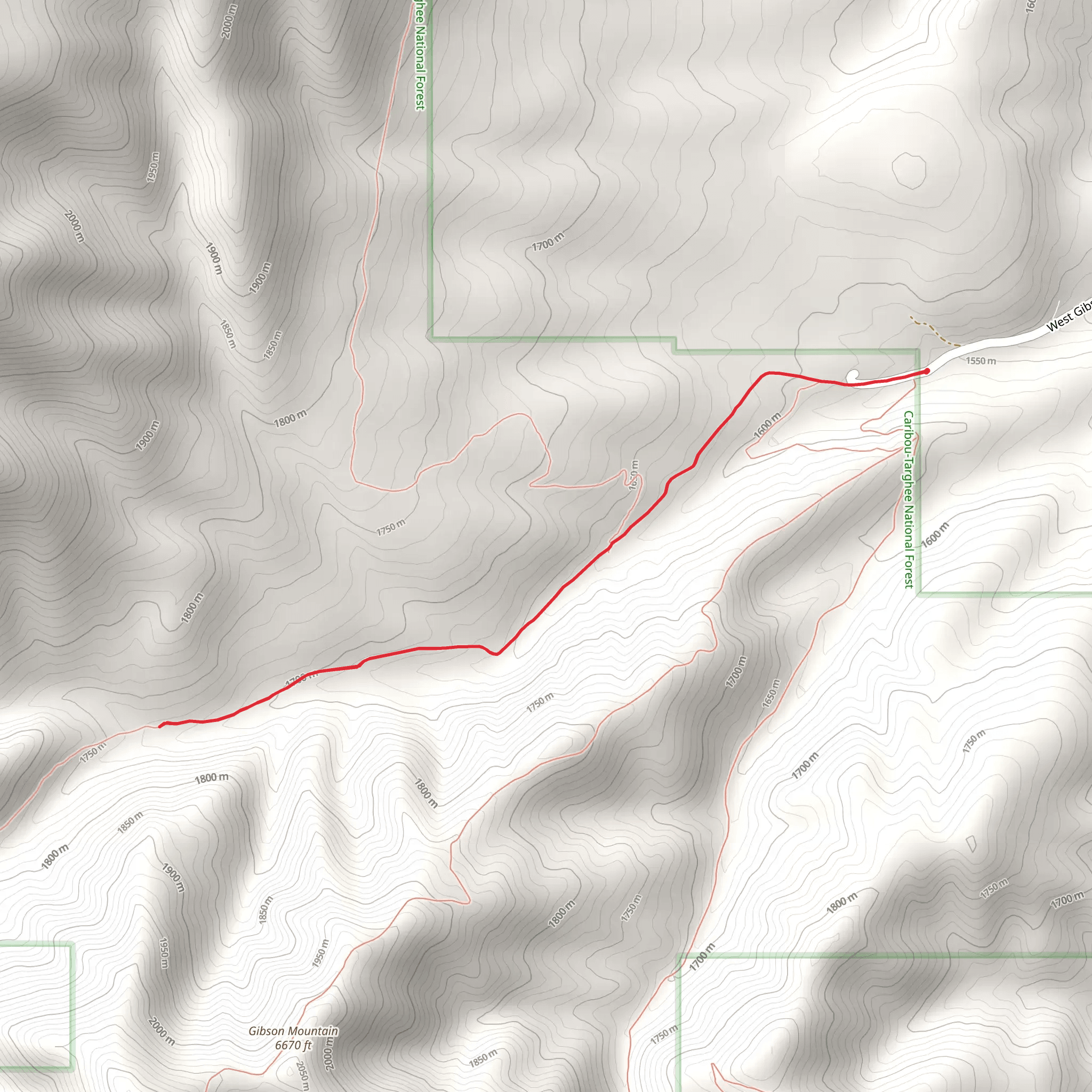 Gibson Jack Creek mobile static map