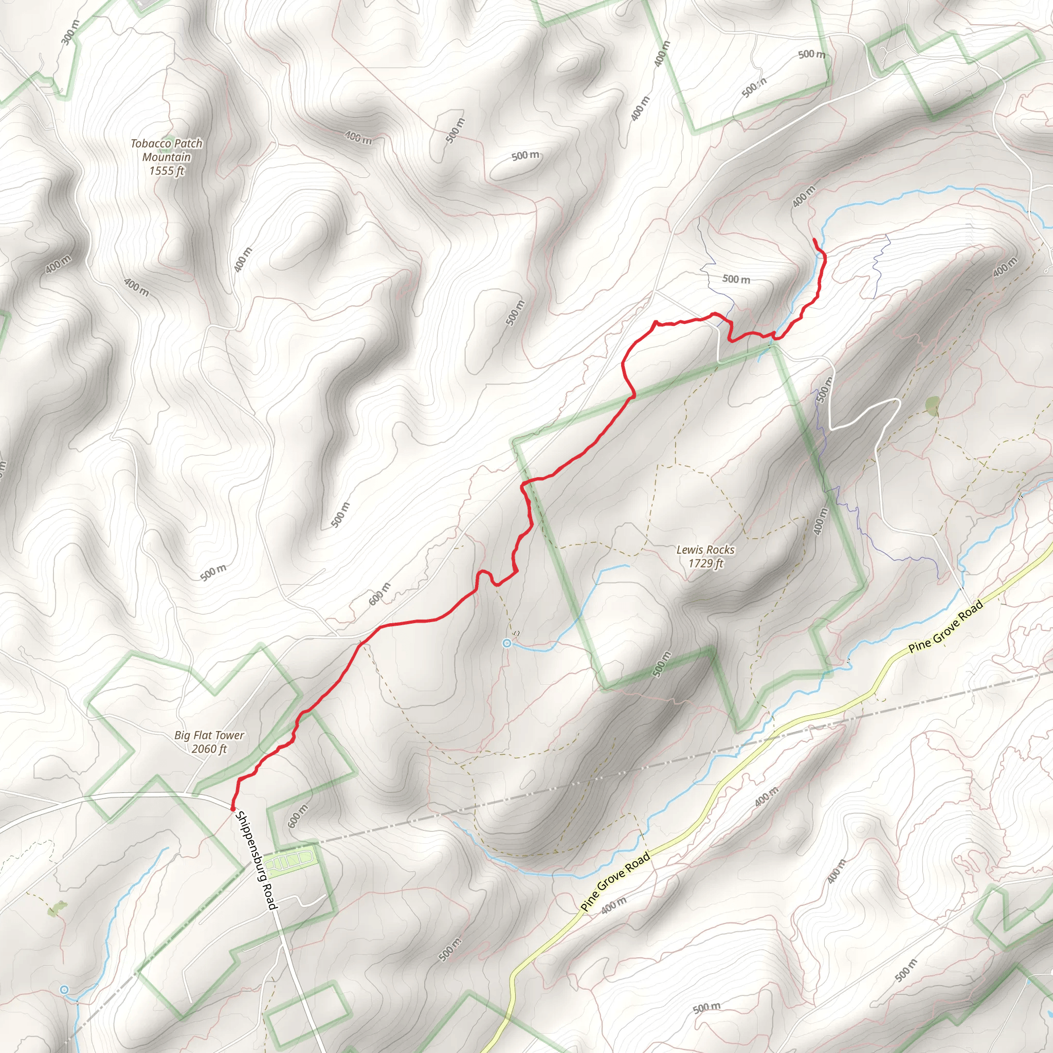 Big Flat Tower mobile static map