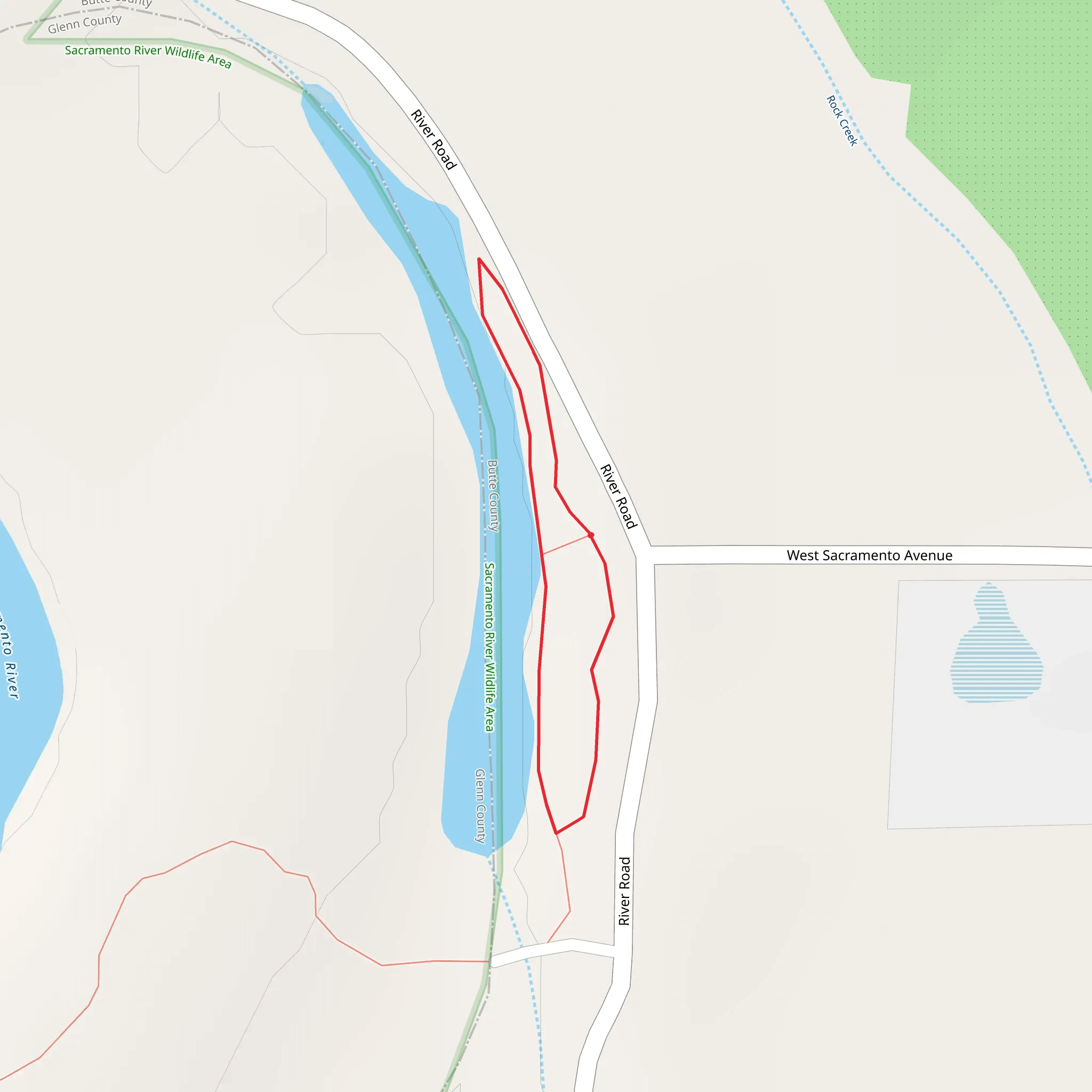 West Sacramento Avenue Loop mobile static map