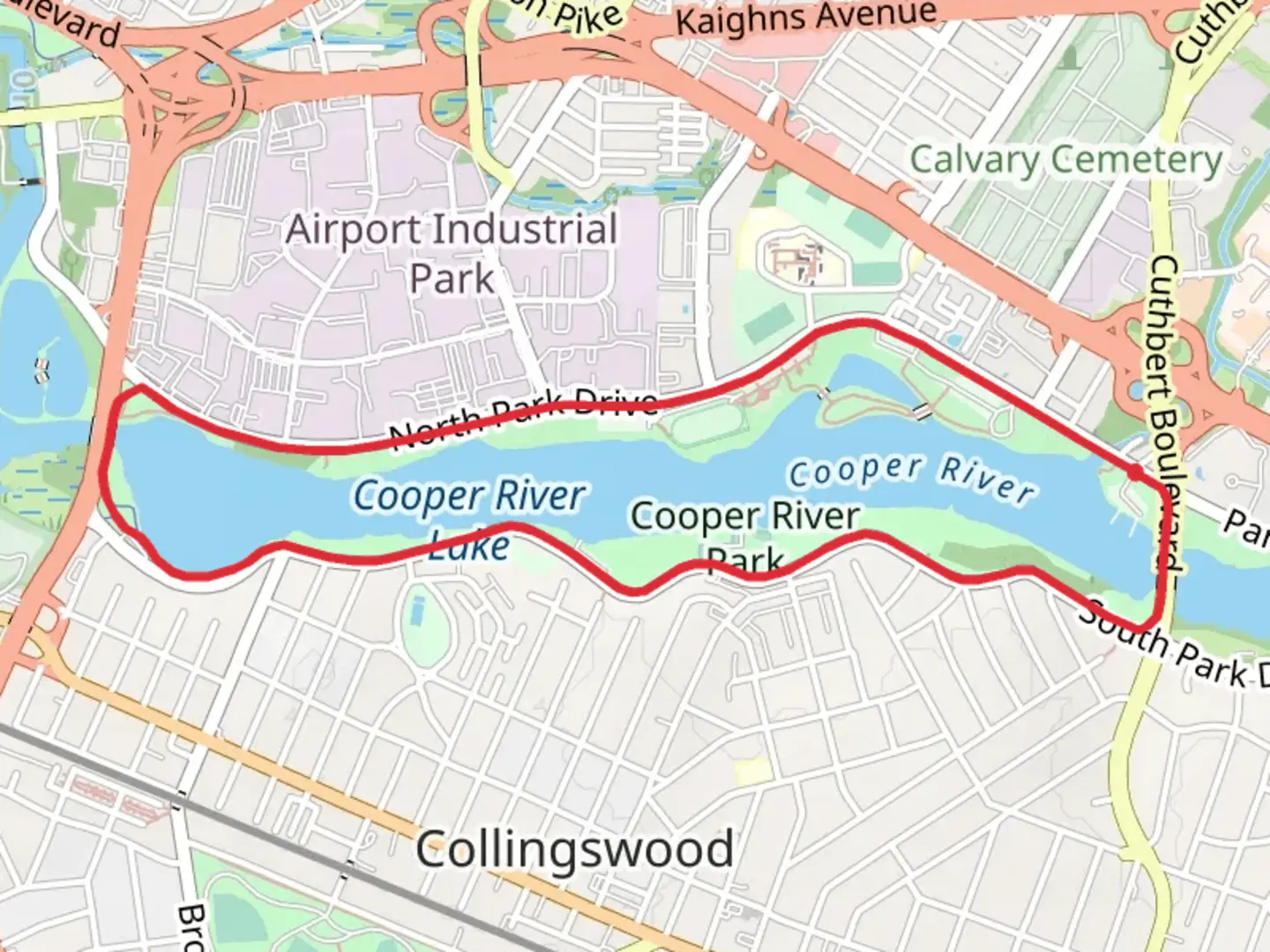 An image depicting the trail Cooper River Loop Trail and its surrounding area.