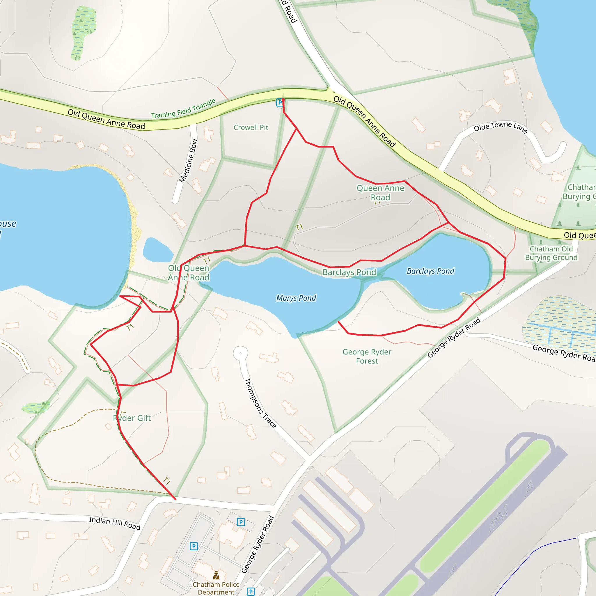 Schoolhouse Pond View Loop mobile static map