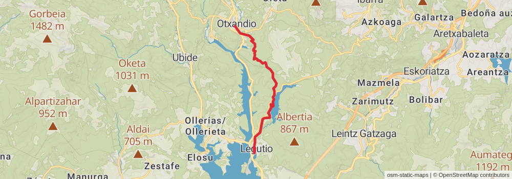 GR 38 - Wine and Fish Route stage 6 Map