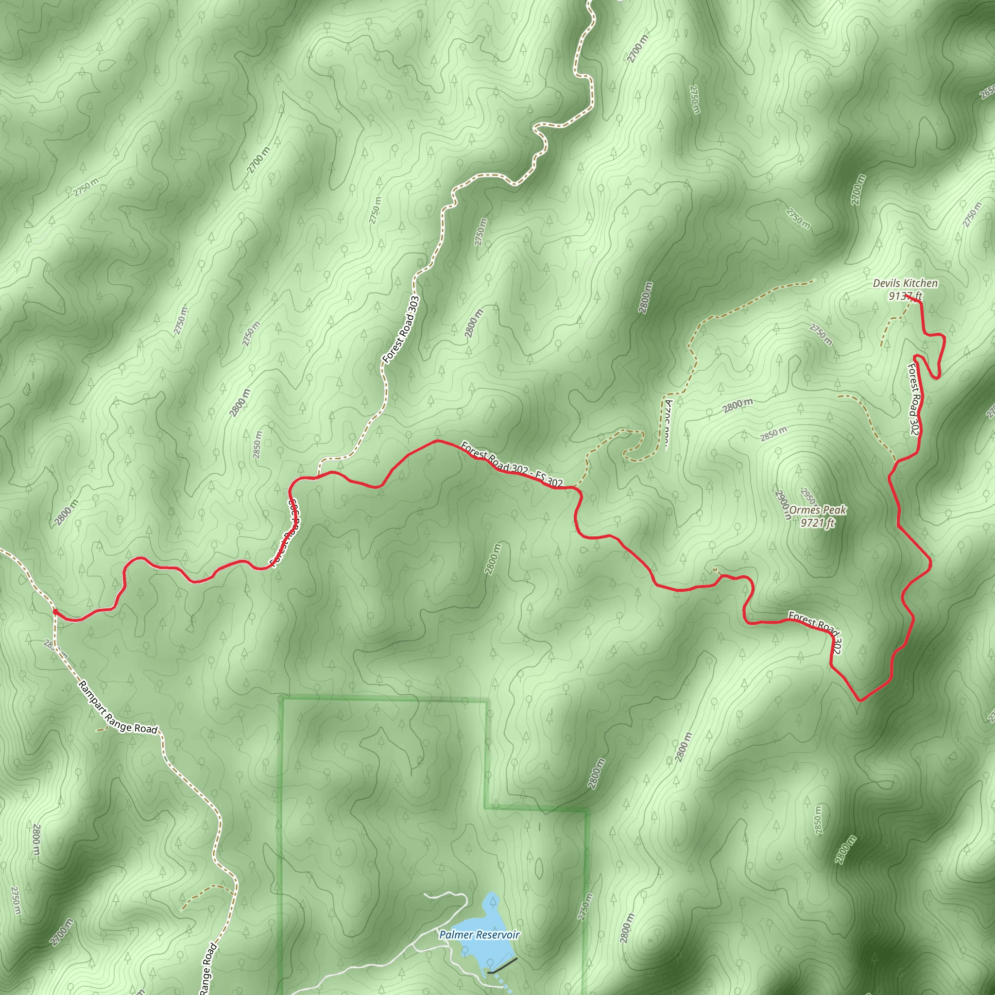 Devil's Kitchen mobile static map