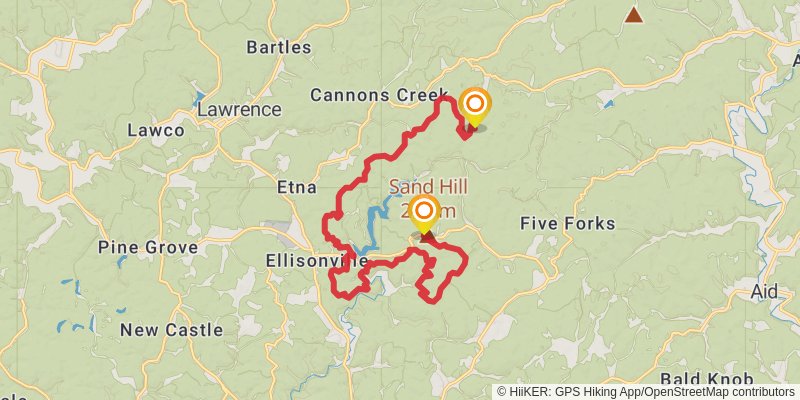 Vesuvius Main Loop Trail stage 3 Map
