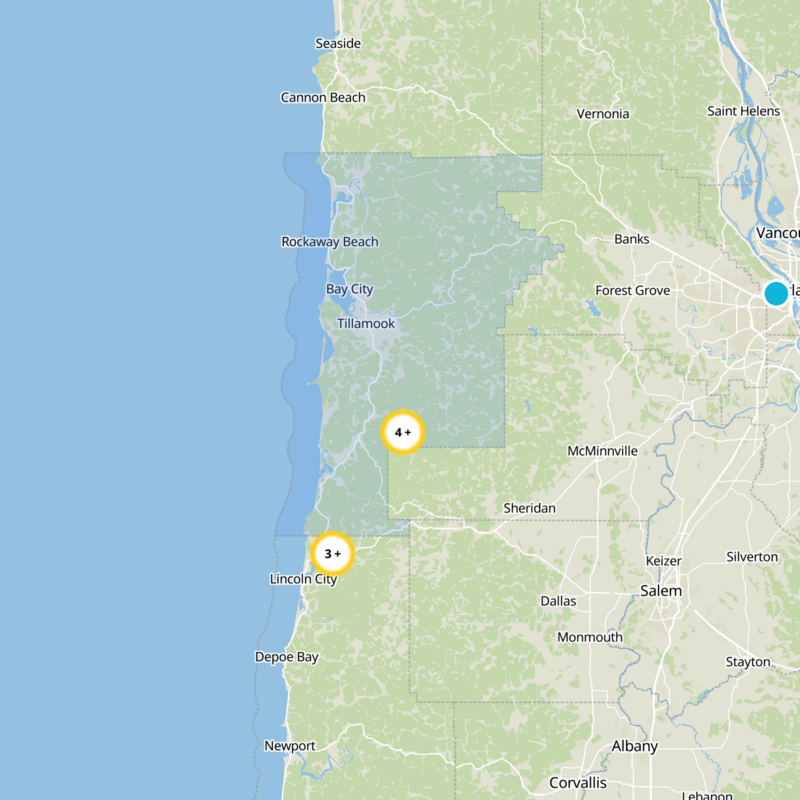 Tillamook County Static Map