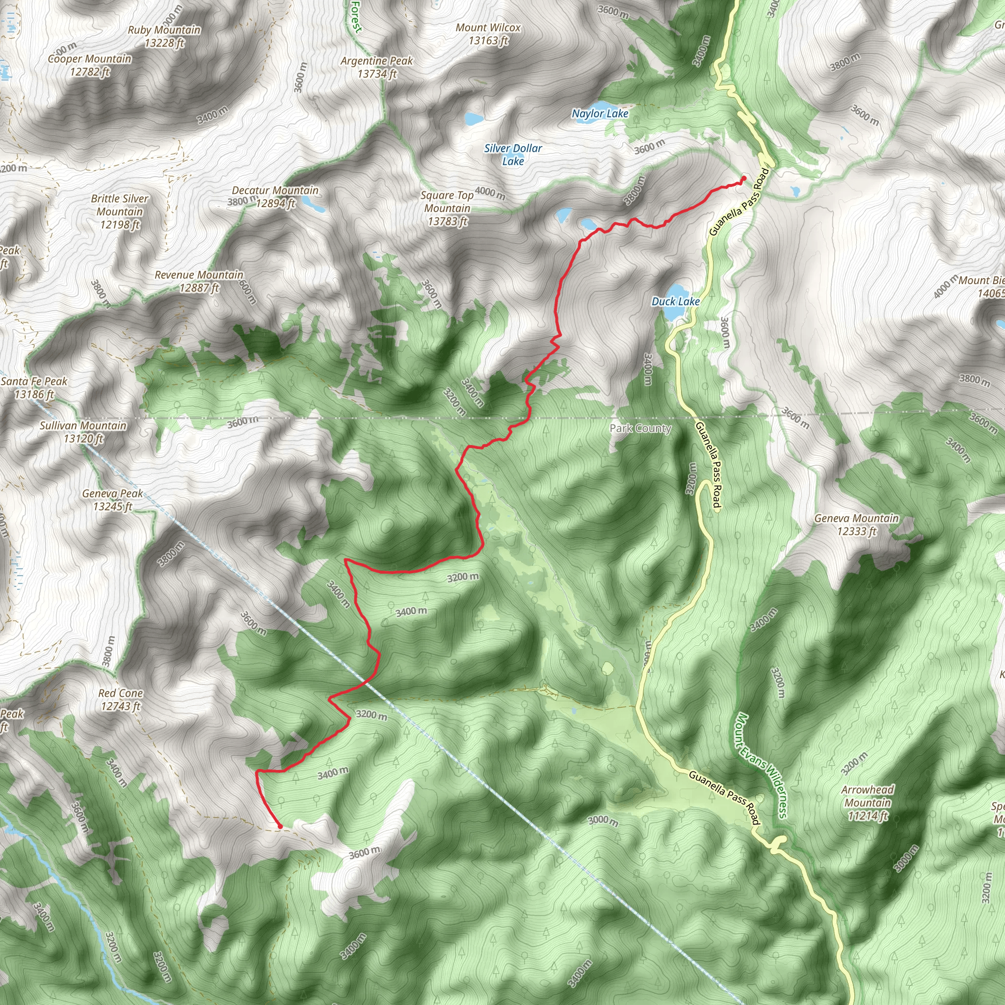 South Park Trail mobile static map