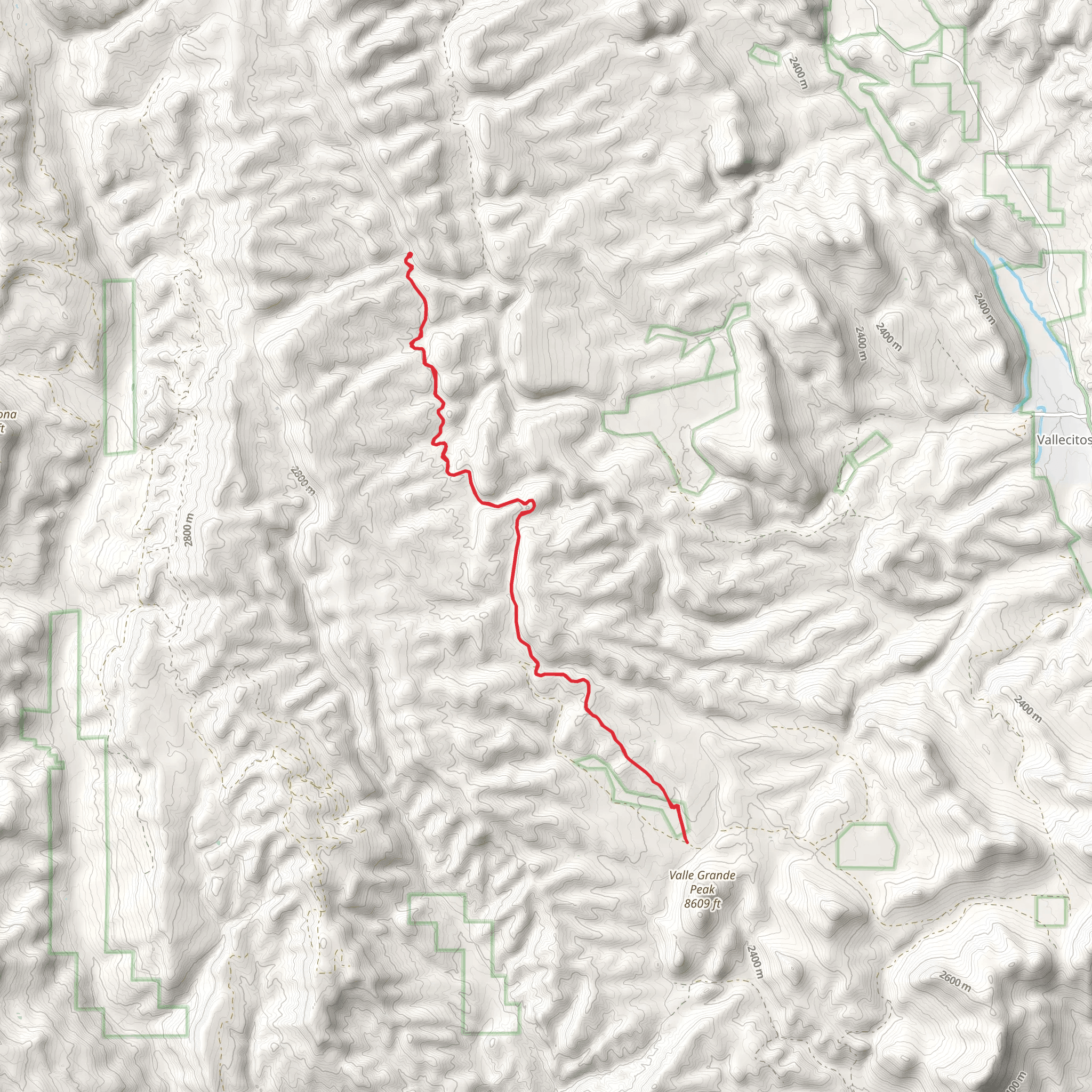 Cañada de Borracho mobile static map