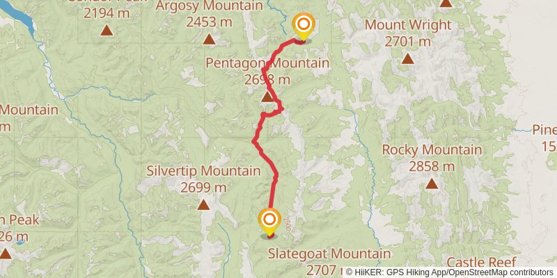 Continental Divide Trail - Montana And Idaho alt 3 Map
