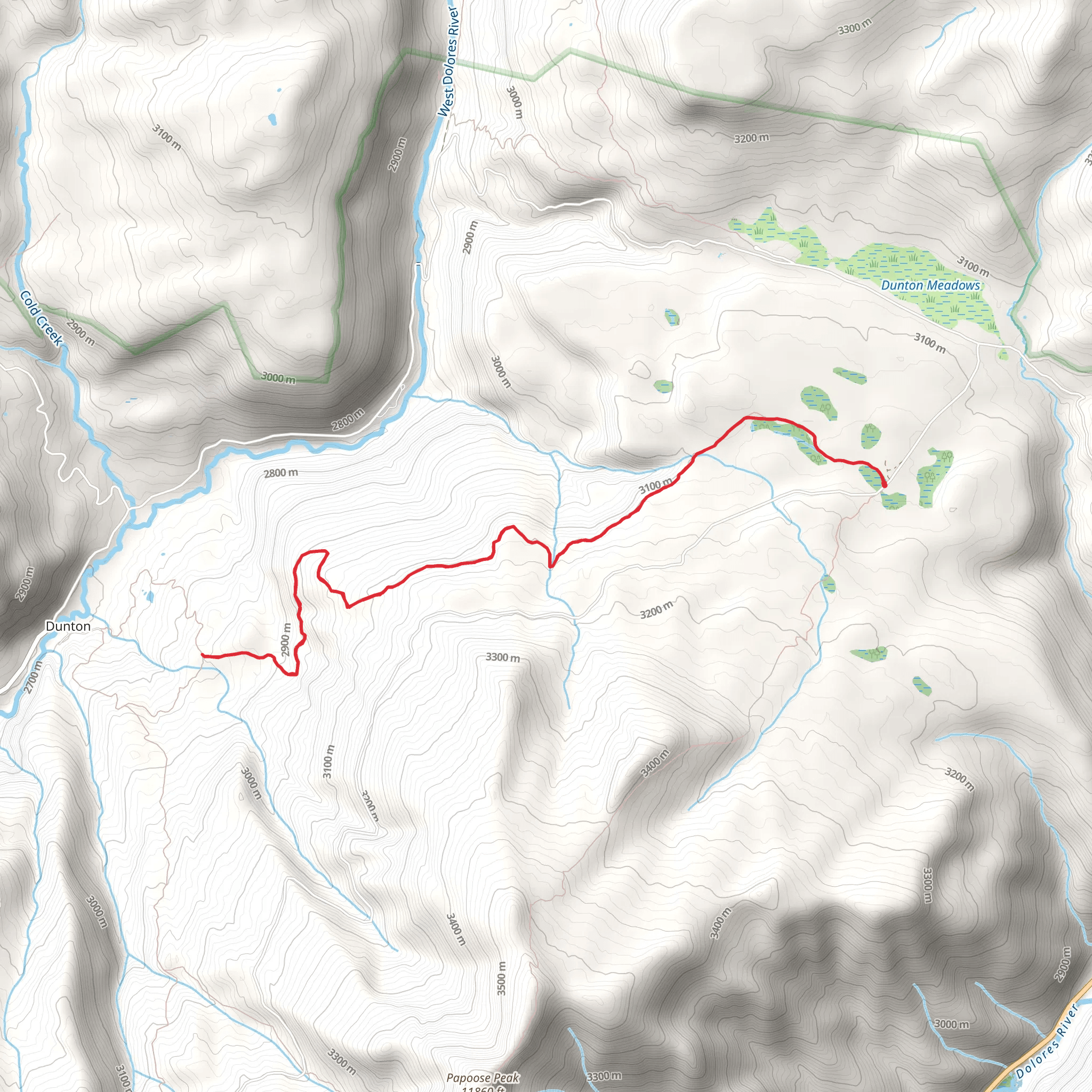 Winter Trail mobile static map