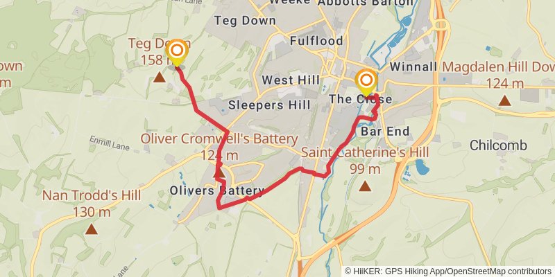 Clarendon Way stage 3 Map