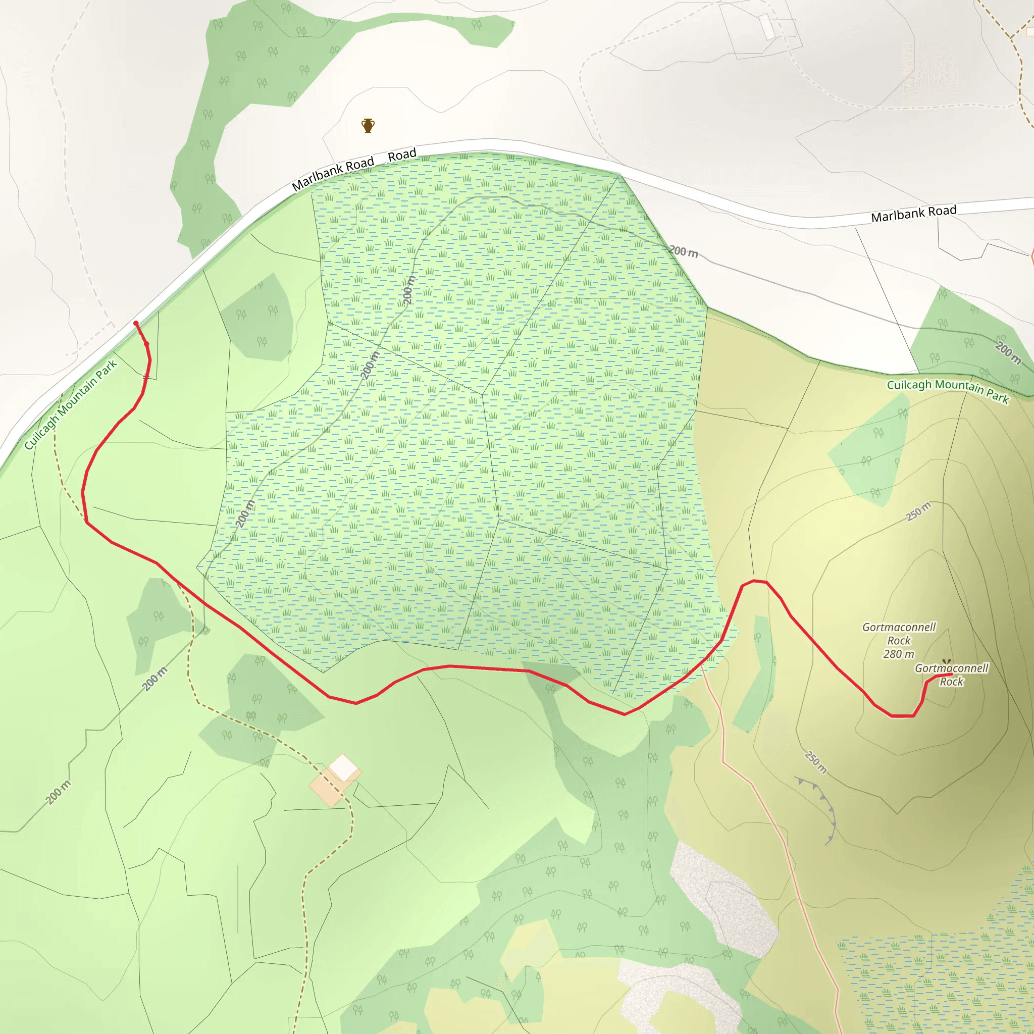 Gortmaconnell and Owenbrean, Owenbrean Walk mobile static map