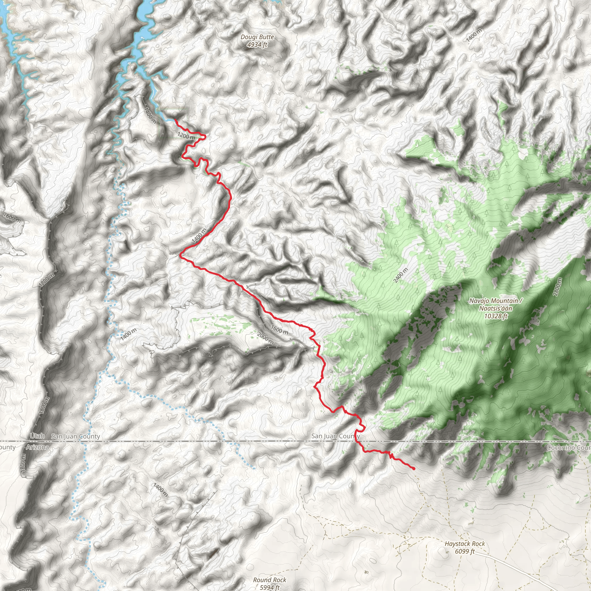 Rainbow Bridge national Monument mobile static map