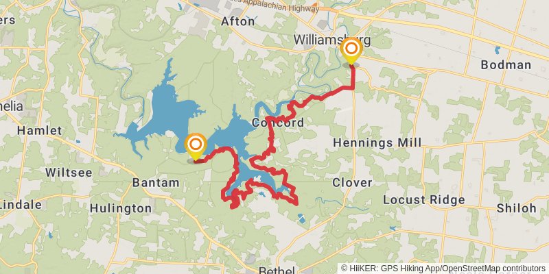 American Discovery Trail North Route stage 82 Map