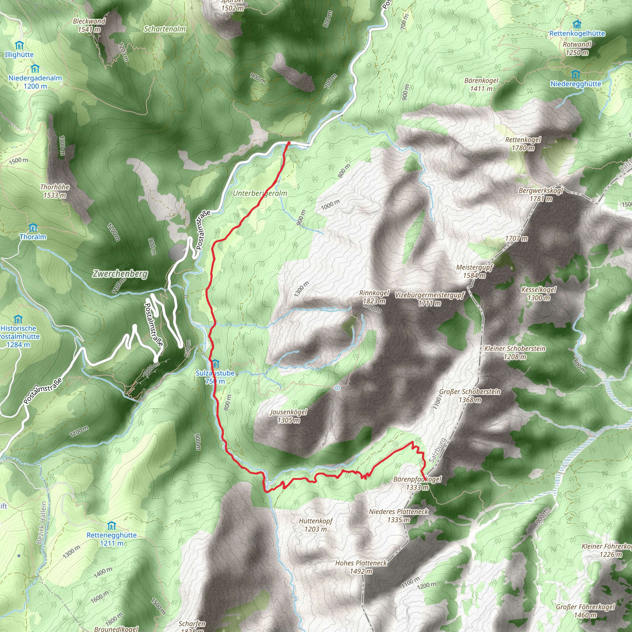 Bärenpfad mobile static map