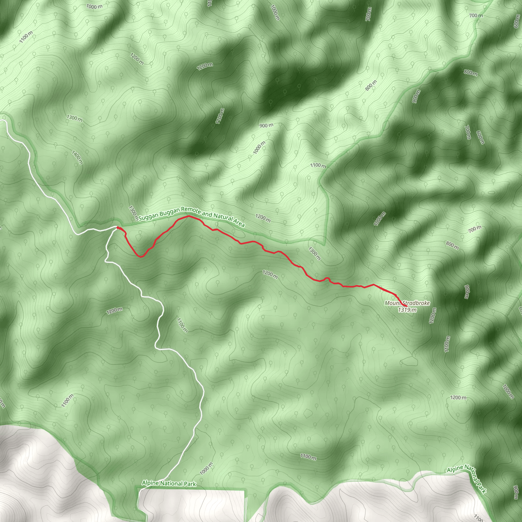 Mount Stradbroke Trail mobile static map