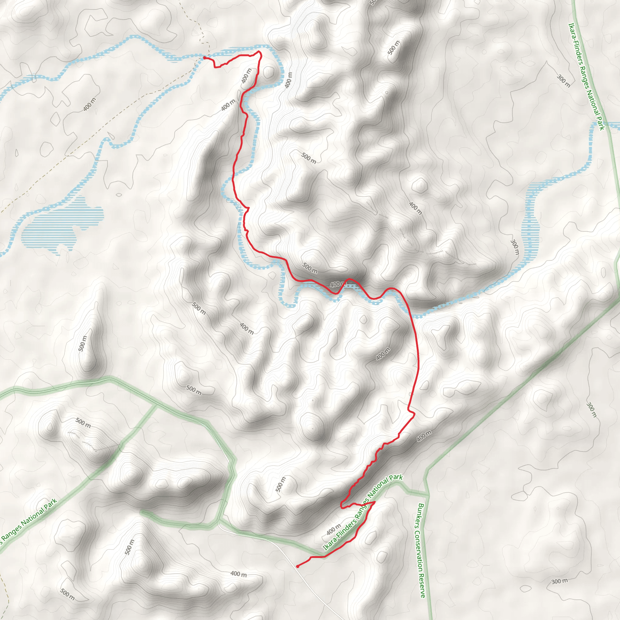 Wilkawillina Gorge Walk mobile static map