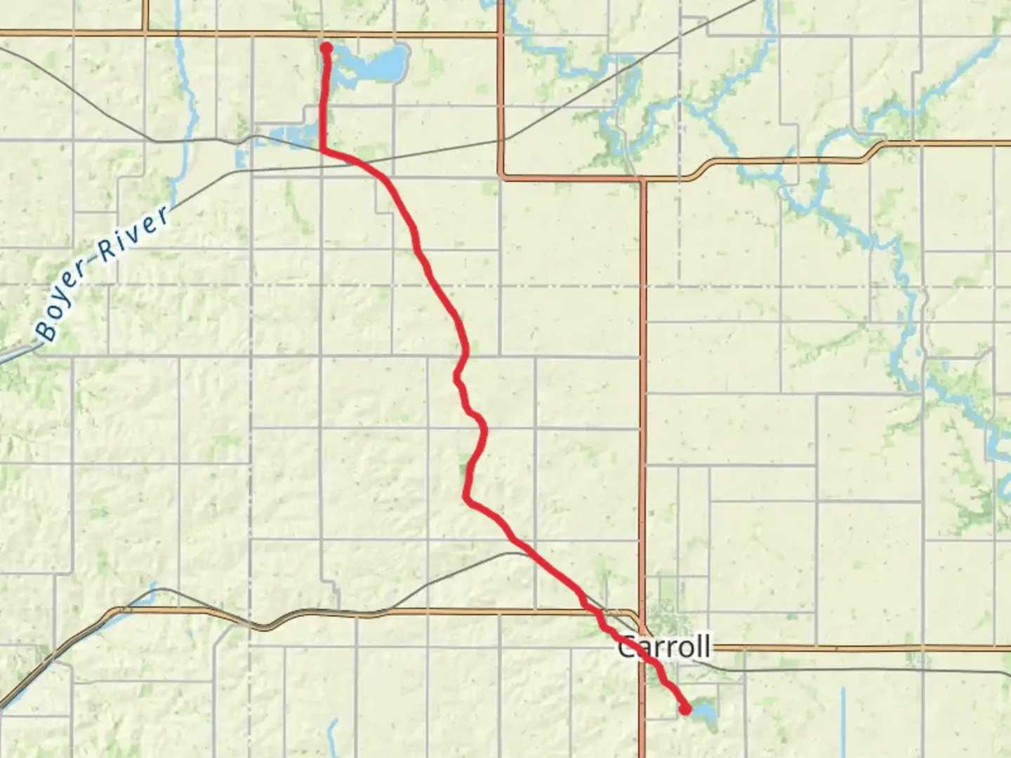 An image depicting the trail Lake View to Swan Lake and its surrounding area.