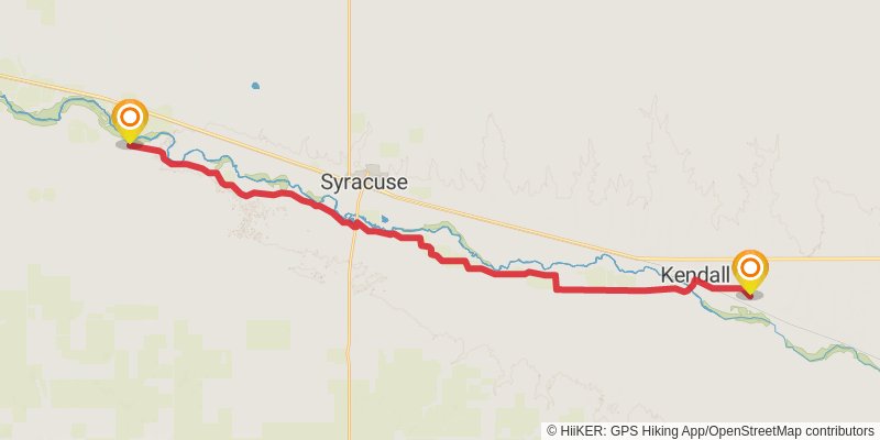 American Discovery Trail - South stage 66 Map