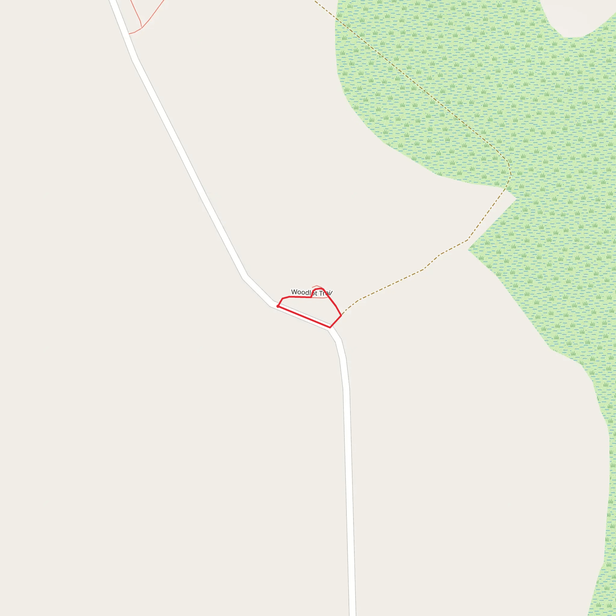 Woodlot Loop Trail mobile static map