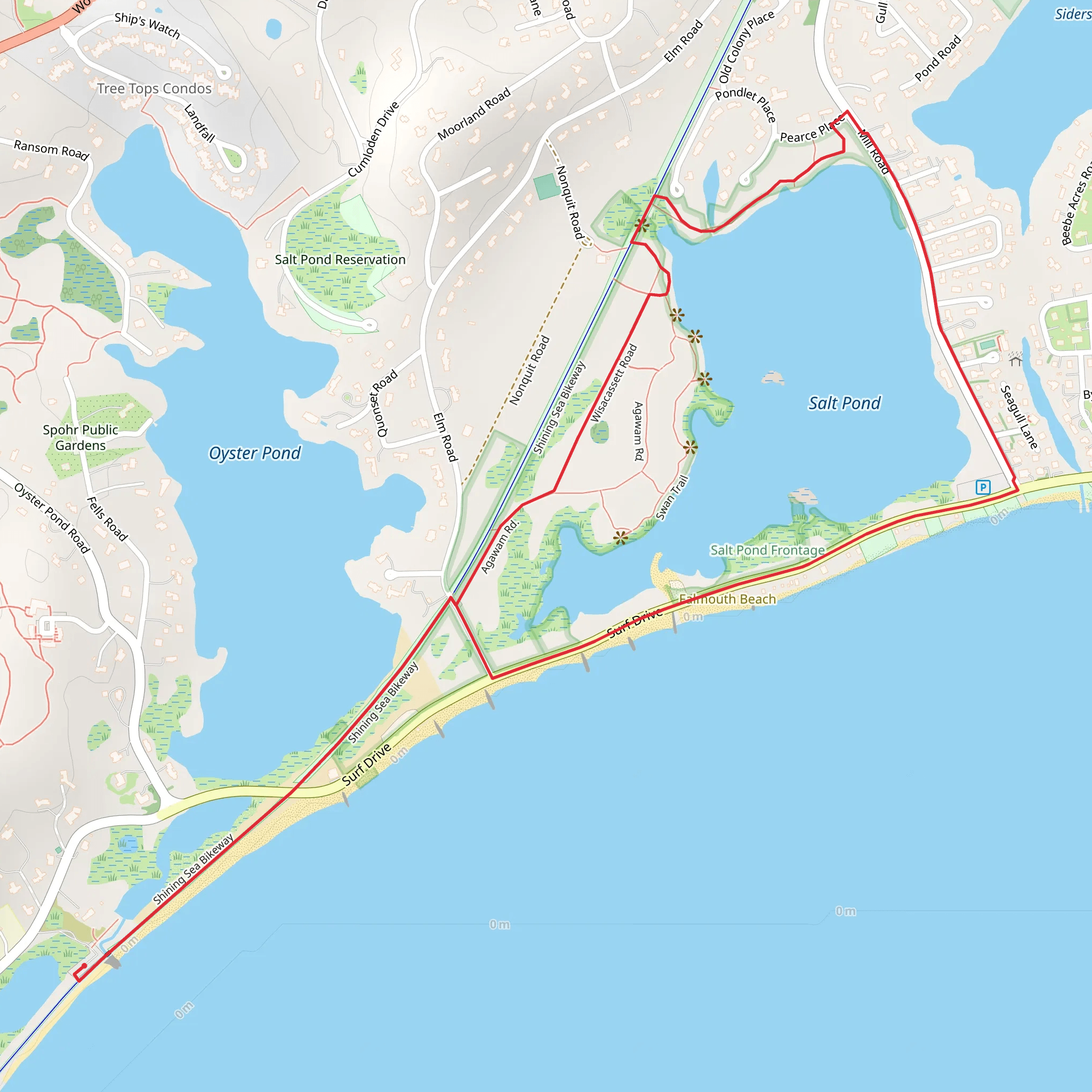 Salt Pond - The Cape Cod Way mobile static map