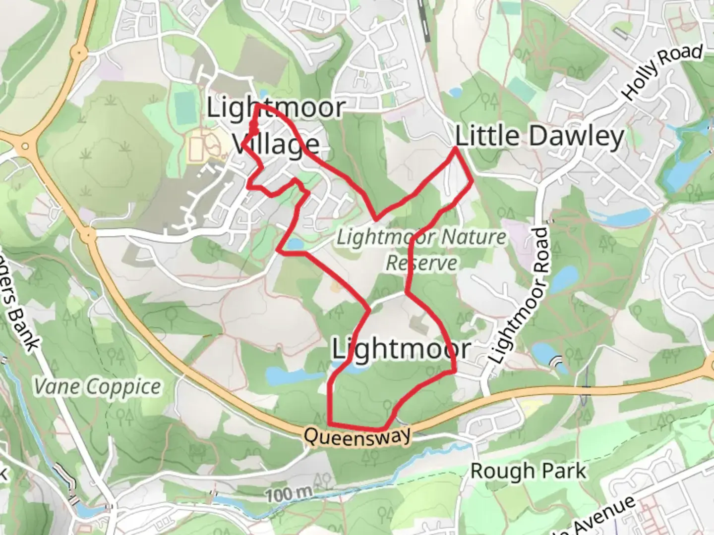 An image depicting the trail Lightmoor and its surrounding area.