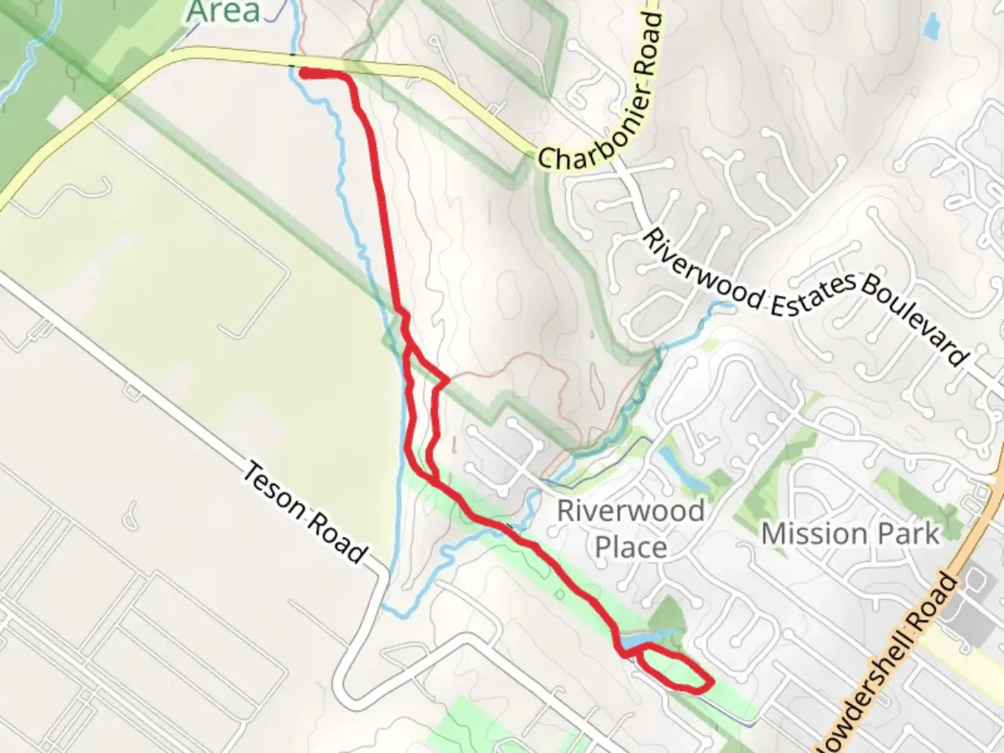 An image depicting the trail Harry S Truman Park and its surrounding area.