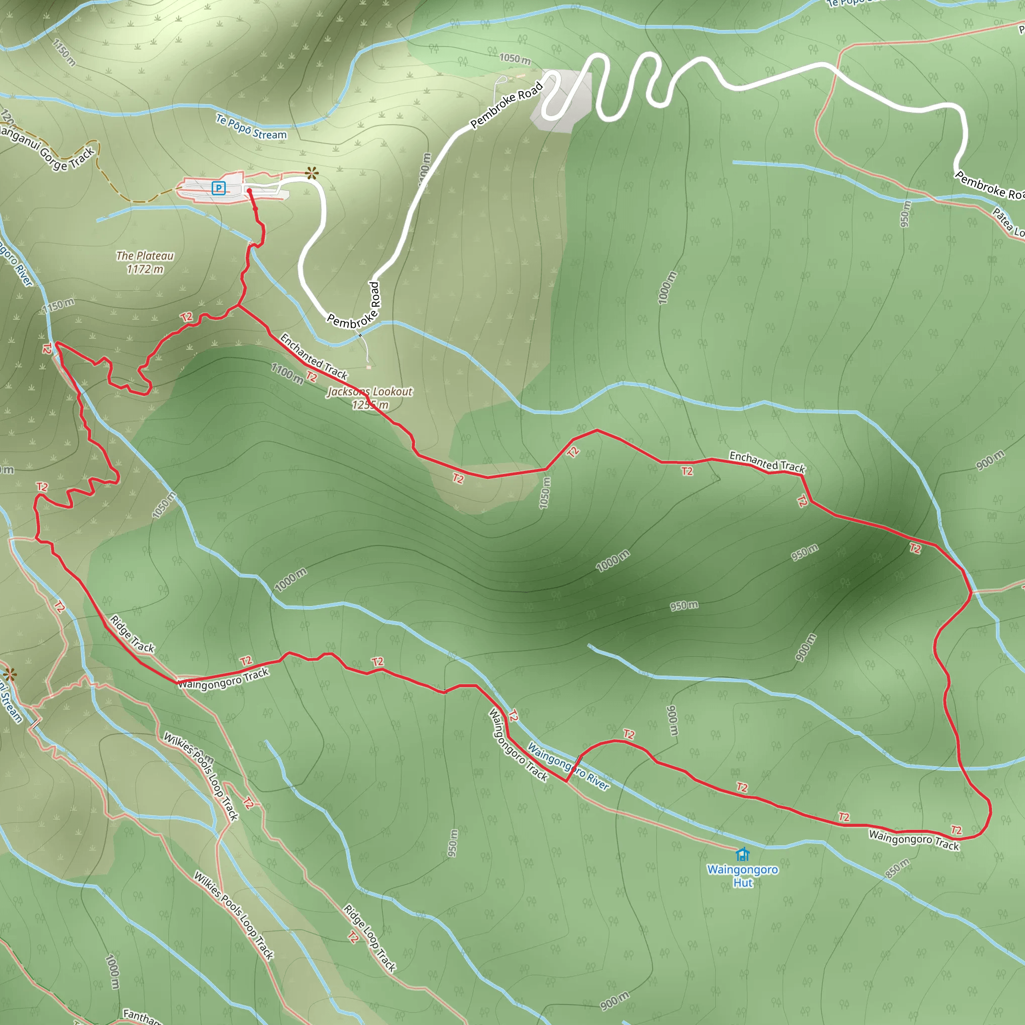 Enchanted - Waingongoro Track Loop mobile static map