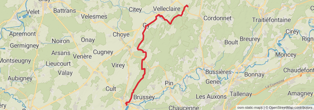 Camino Strasbourg-Saint Jean Pied de Port via Le Puy stage 18 Map