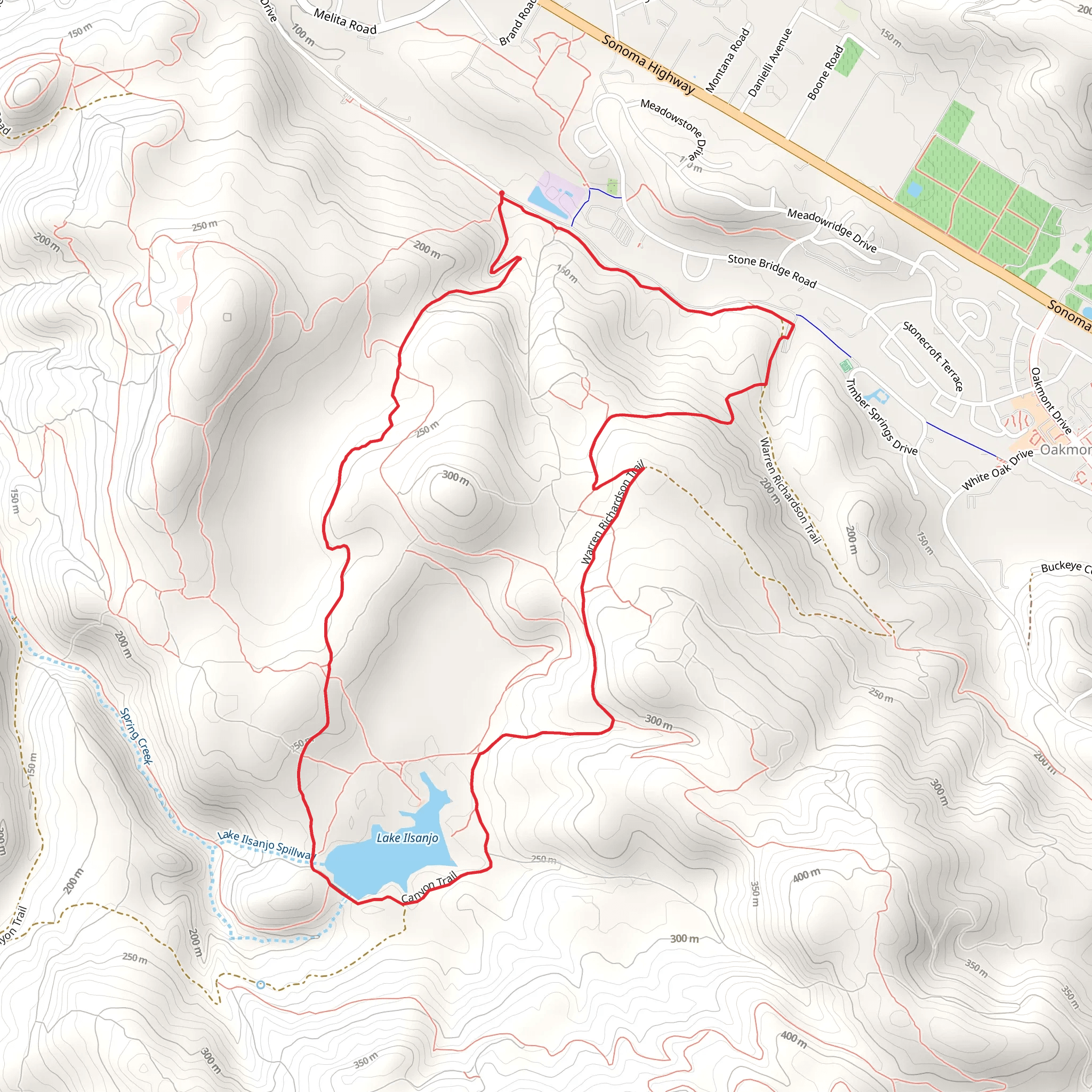 Lake Ilsanjo Loop mobile static map