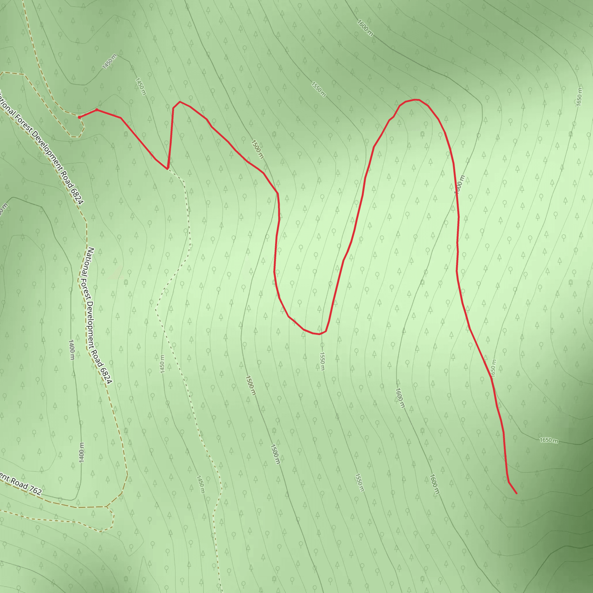 Marl Creek Tie Trail mobile static map