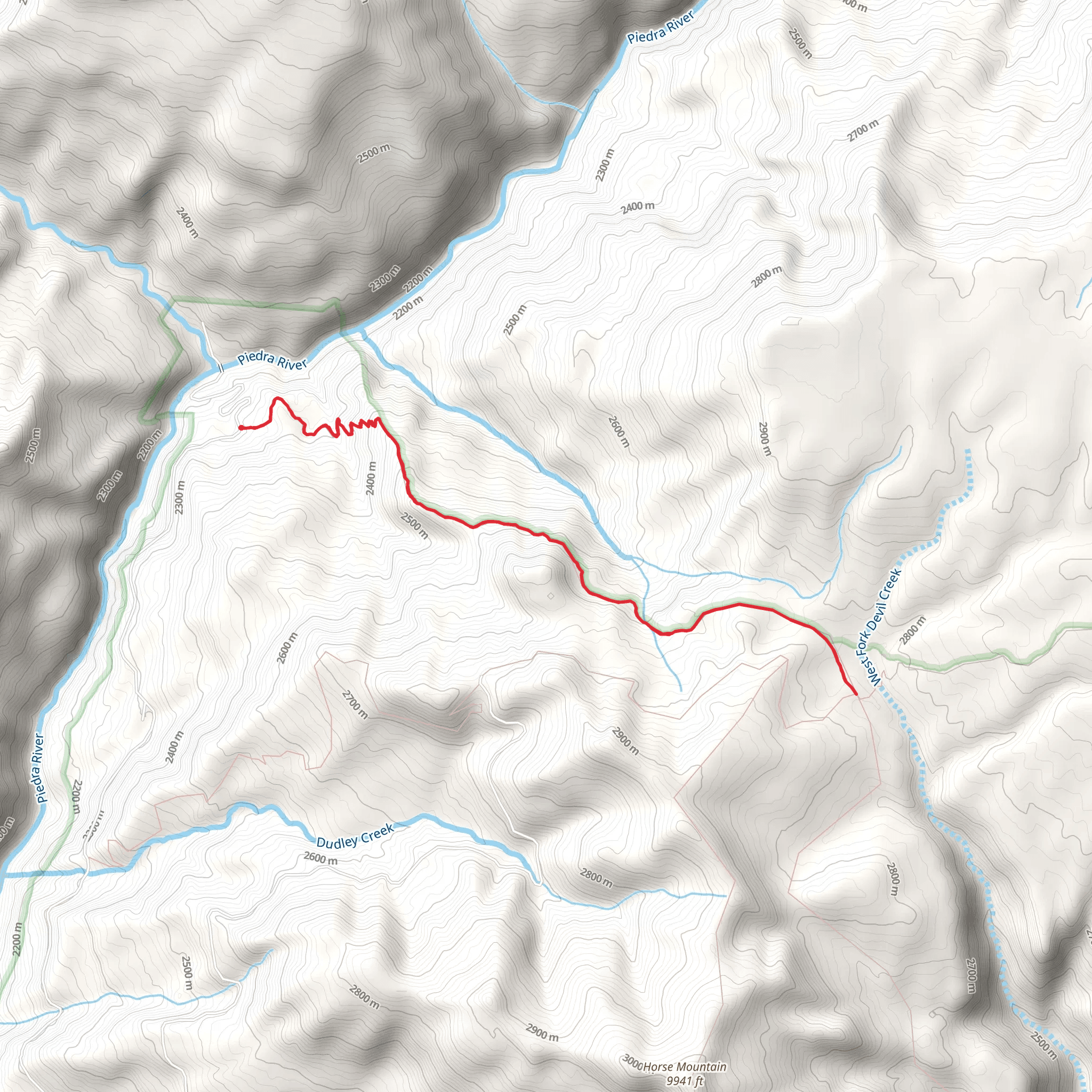 Dudley Trail mobile static map
