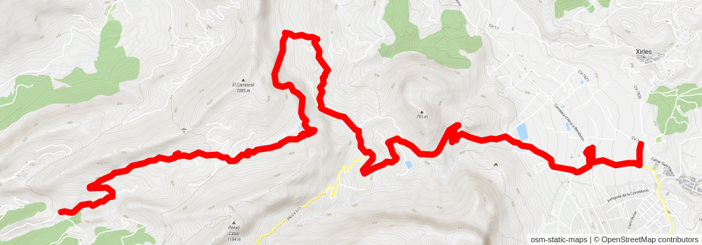 Polop - Barranc Del Salt - Polop PR CV 015 stage 2 Map
