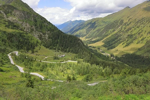 An image depicting the trail Hansenalm from St Nikolai and its surrounding area.