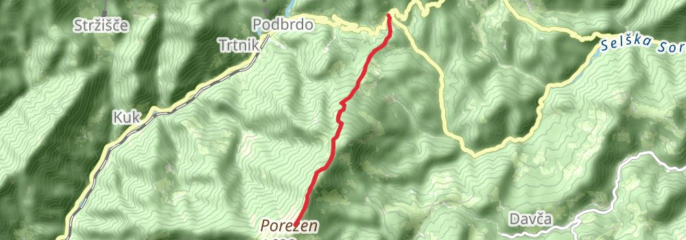 Via Alpina - Red Trail stage 10 Map