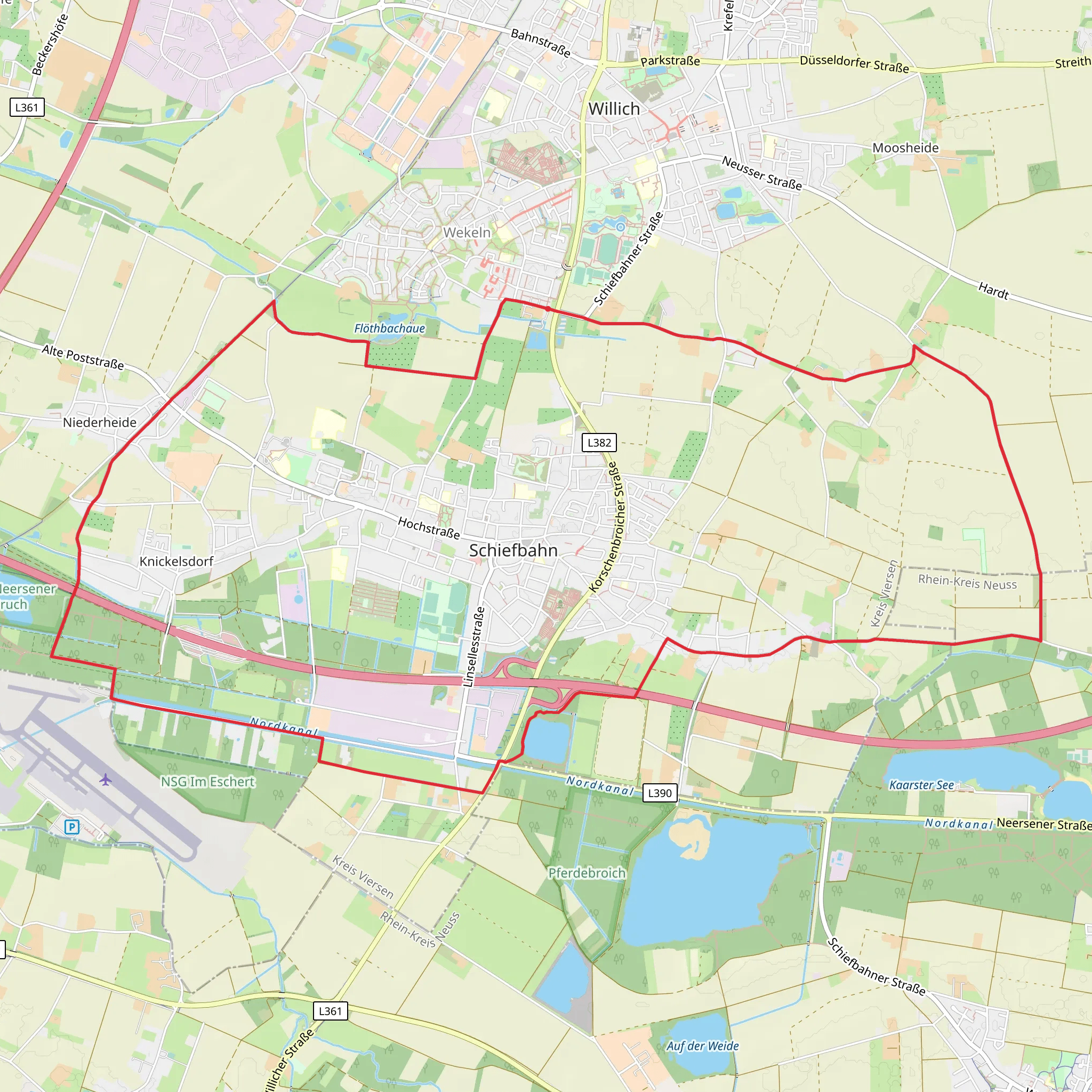 Knickelsdorf Loop mobile static map