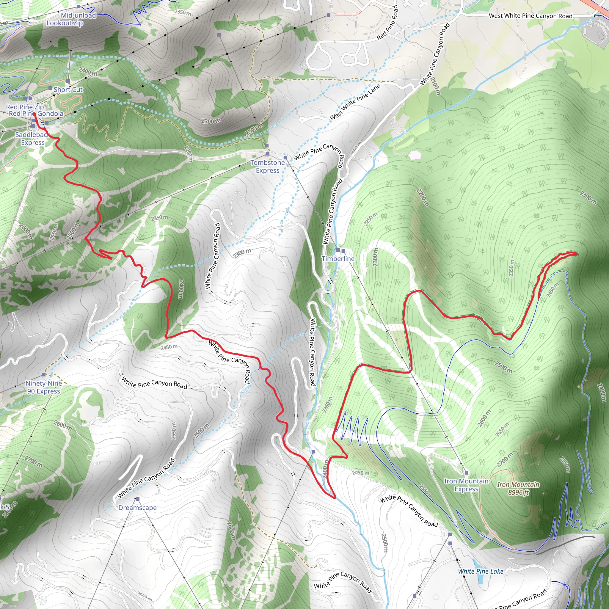 Mid Mountain Trail mobile static map