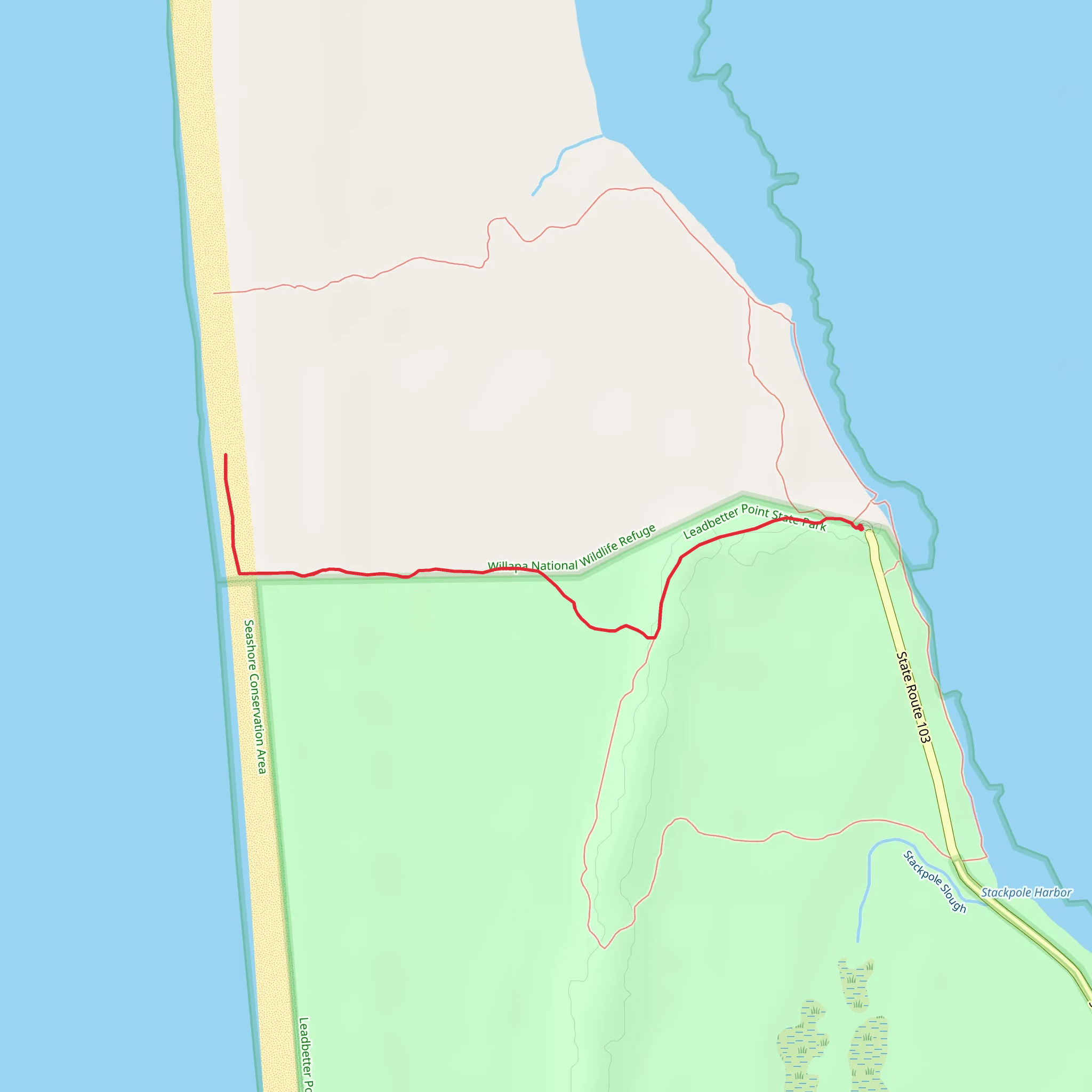 Weather Beach Trail mobile static map