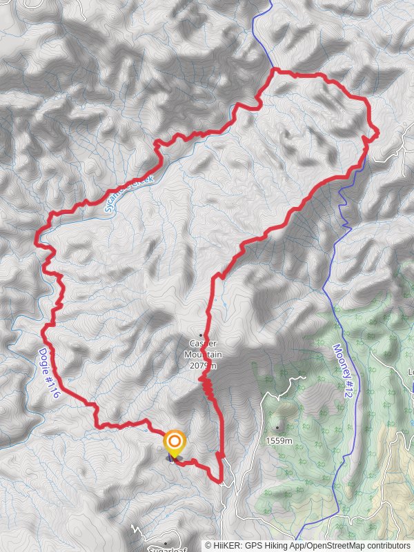 Dogie, Sycamore Basin and Taylor Cabin Loop Trail