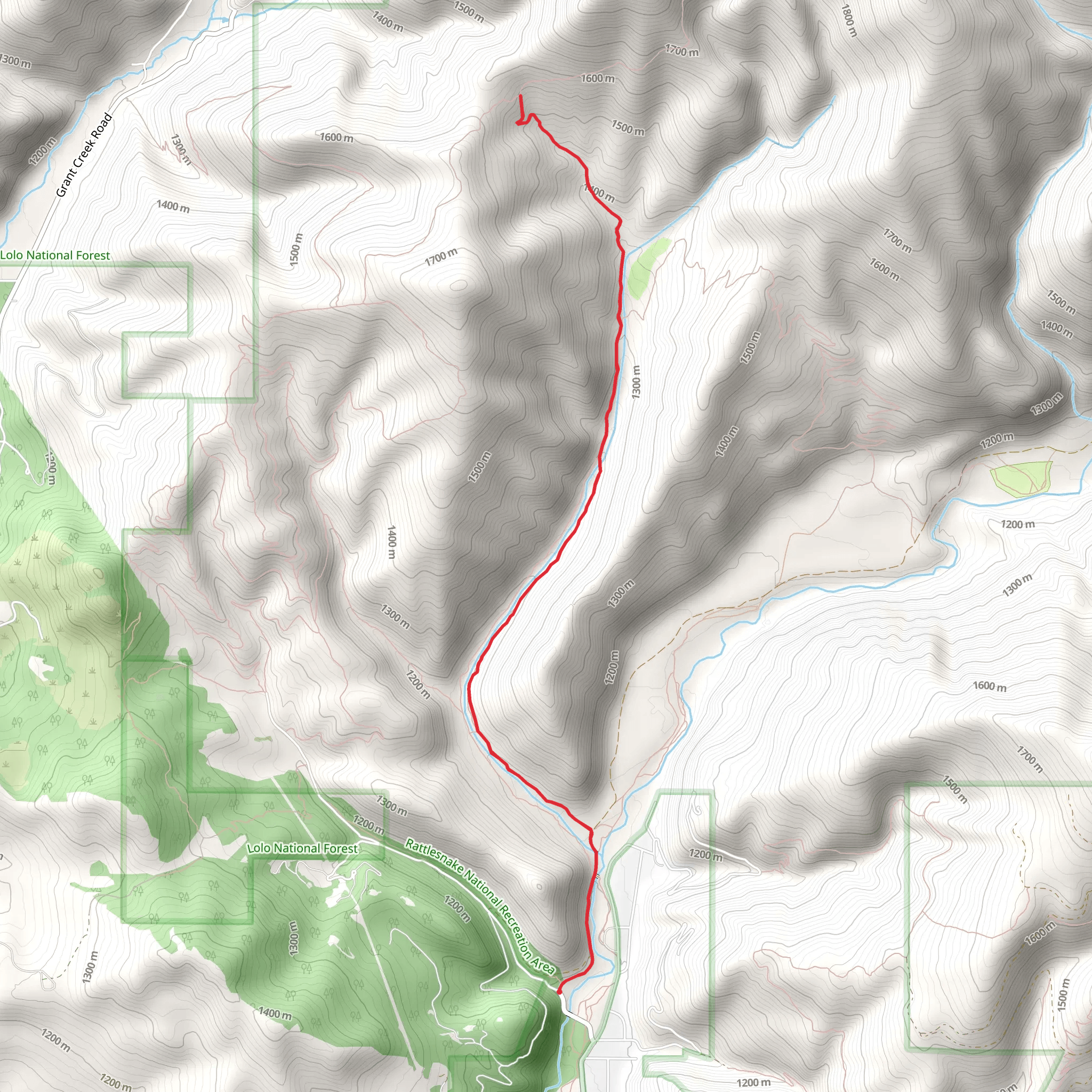 Spring Gulch Doubletrack mobile static map