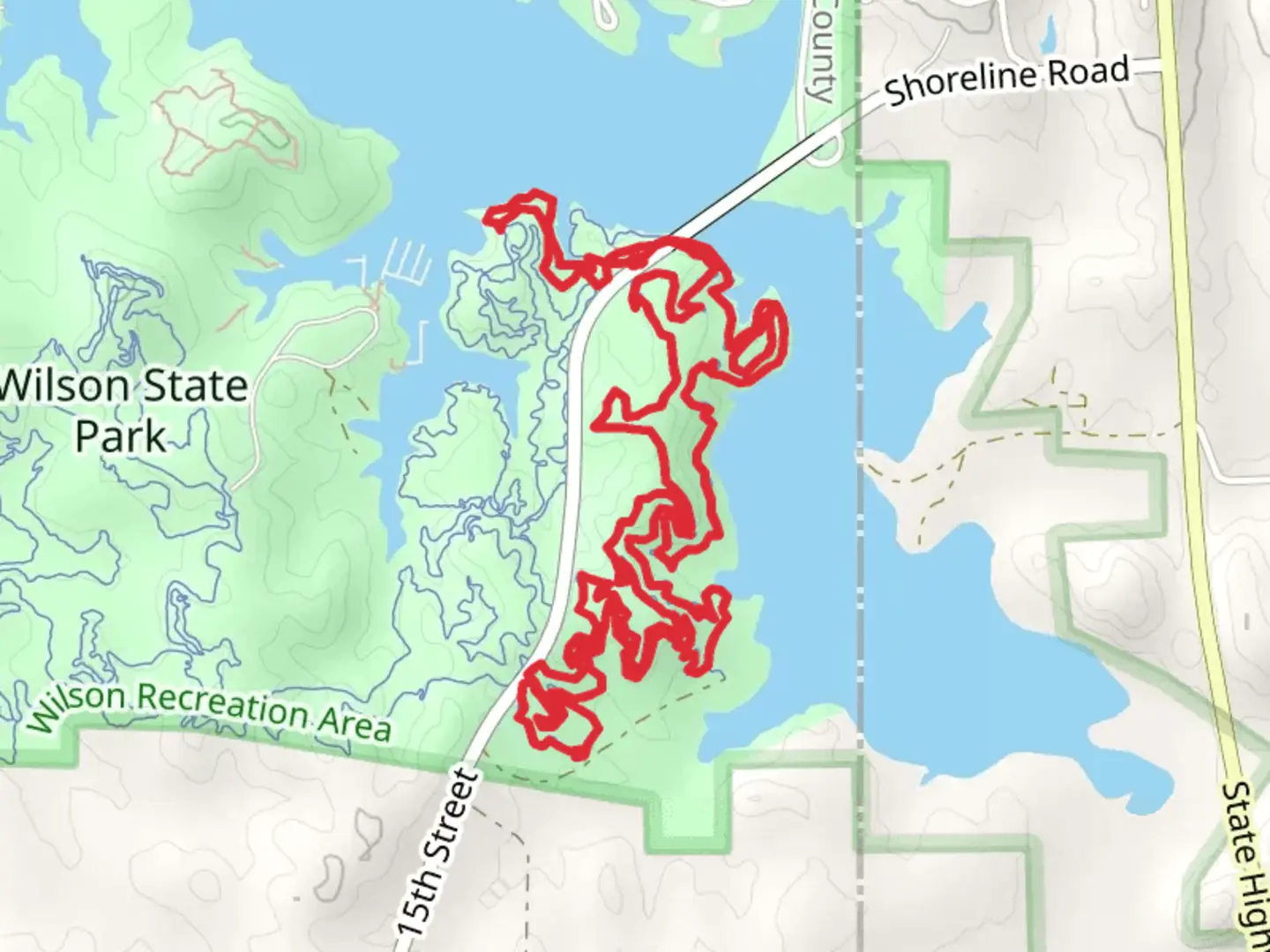 An image depicting the trail Marina and Hell Creek Switchgrass Epic Loop and its surrounding area.