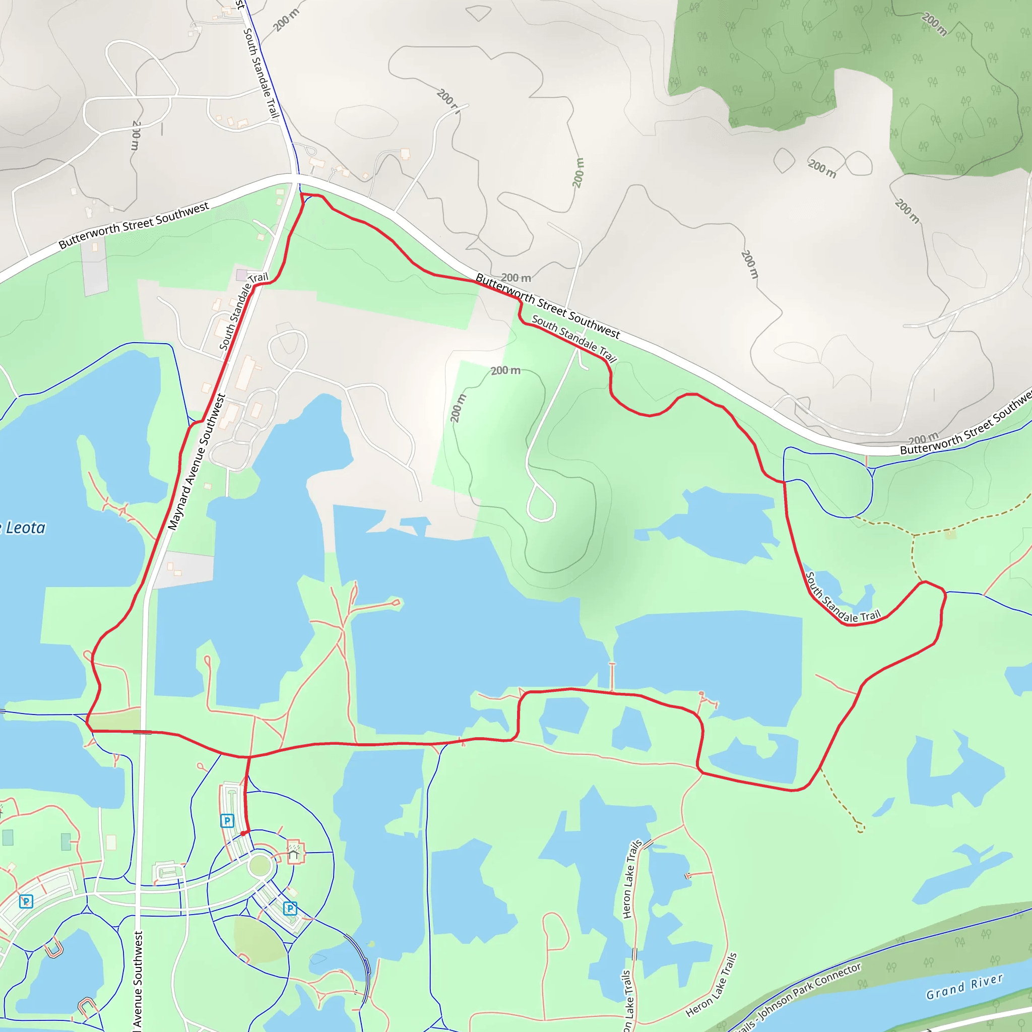 Millennium Park Meadows Loop - East mobile static map