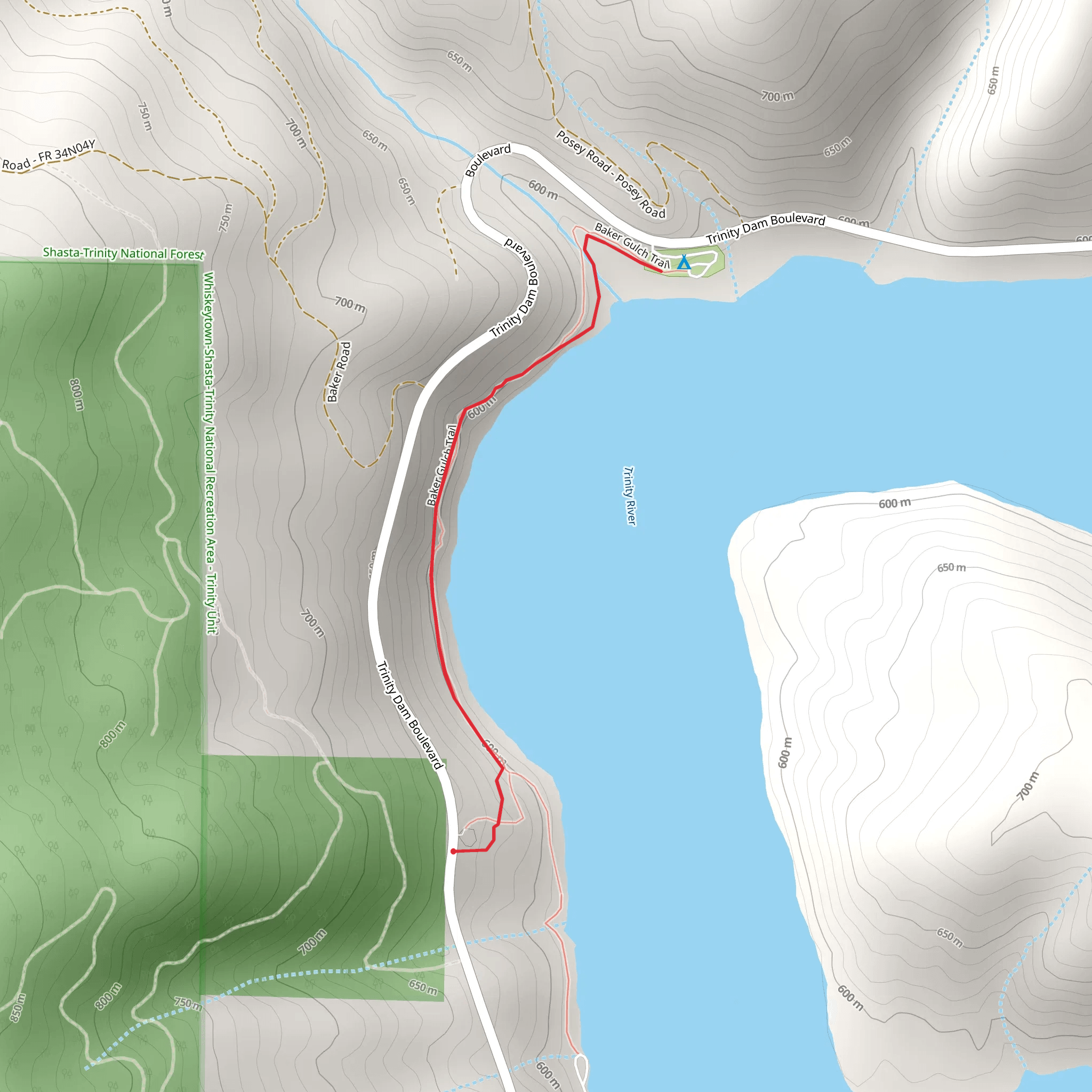Lewiston Lakeshore Trail mobile static map