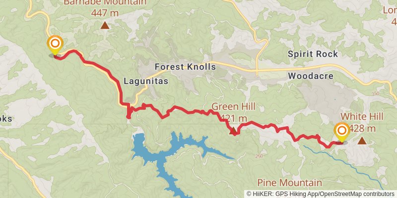 Bay Area Ridge Trail stage 4 Map